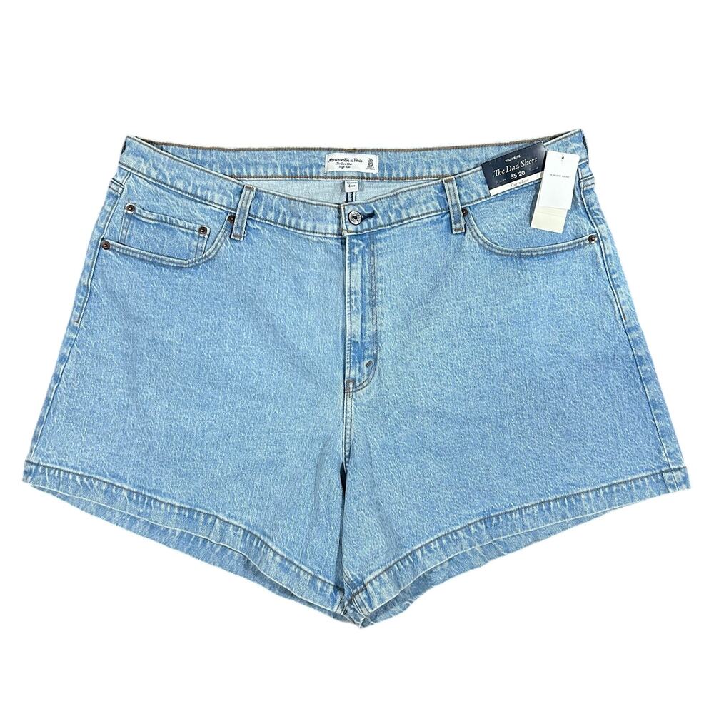 NWT Abercrombie & Fitch The Dad Short High Rise Shorts Size 35 Curve Love NEW!